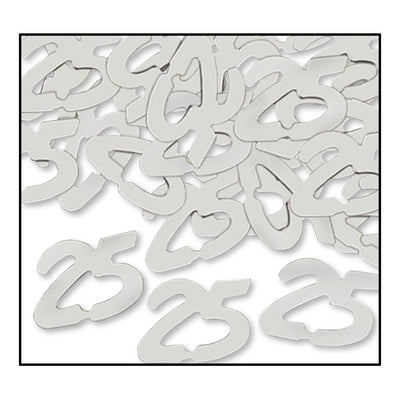 Confetti 25th Anniversary Silhouettes silver (0.5 Oz/Pkg)