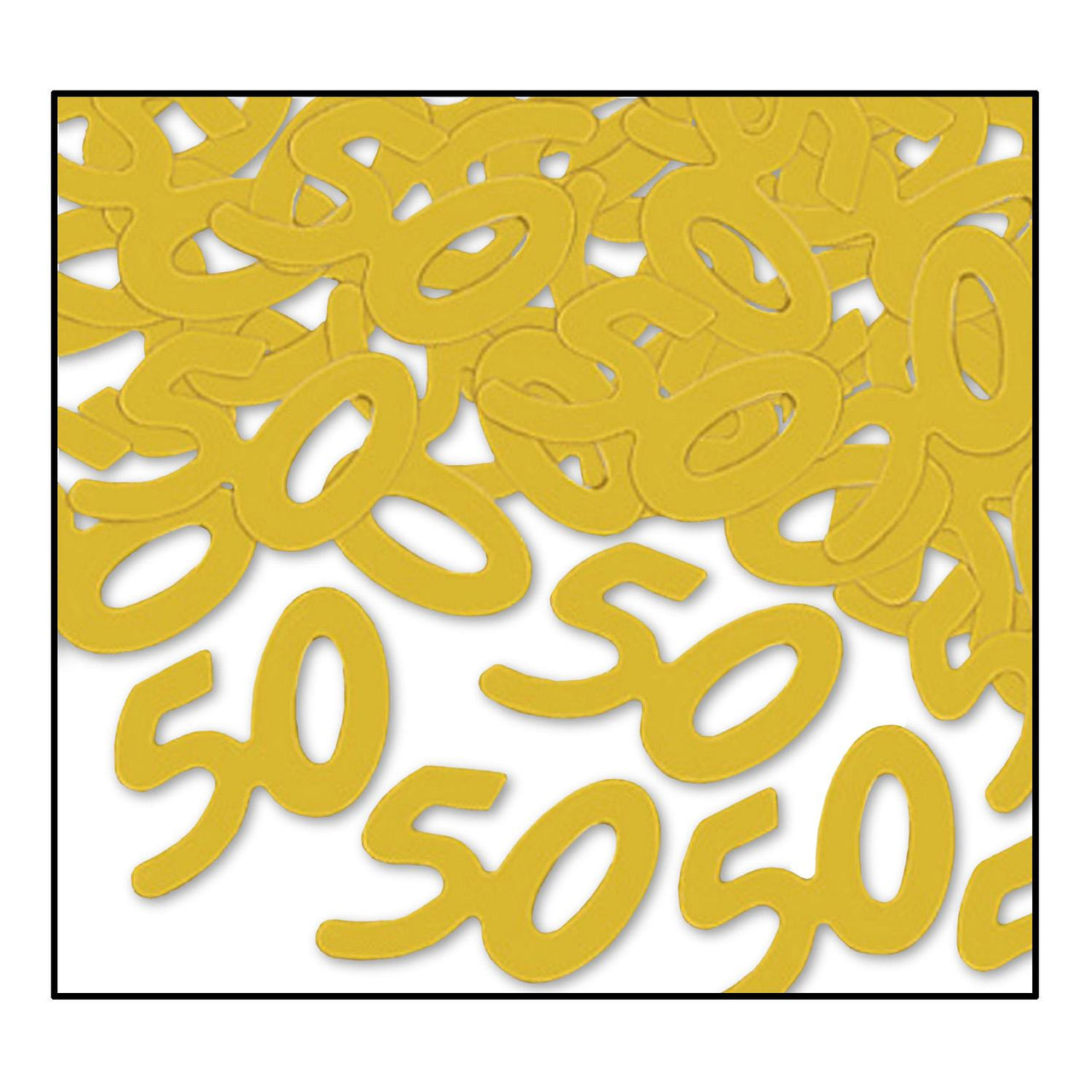 Confetti 50th Anniversary Silhouettes gold (0.5 Oz/Pkg)