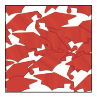 Confetti Graduate Graduation Party Caps red (1 Oz/Pkg)