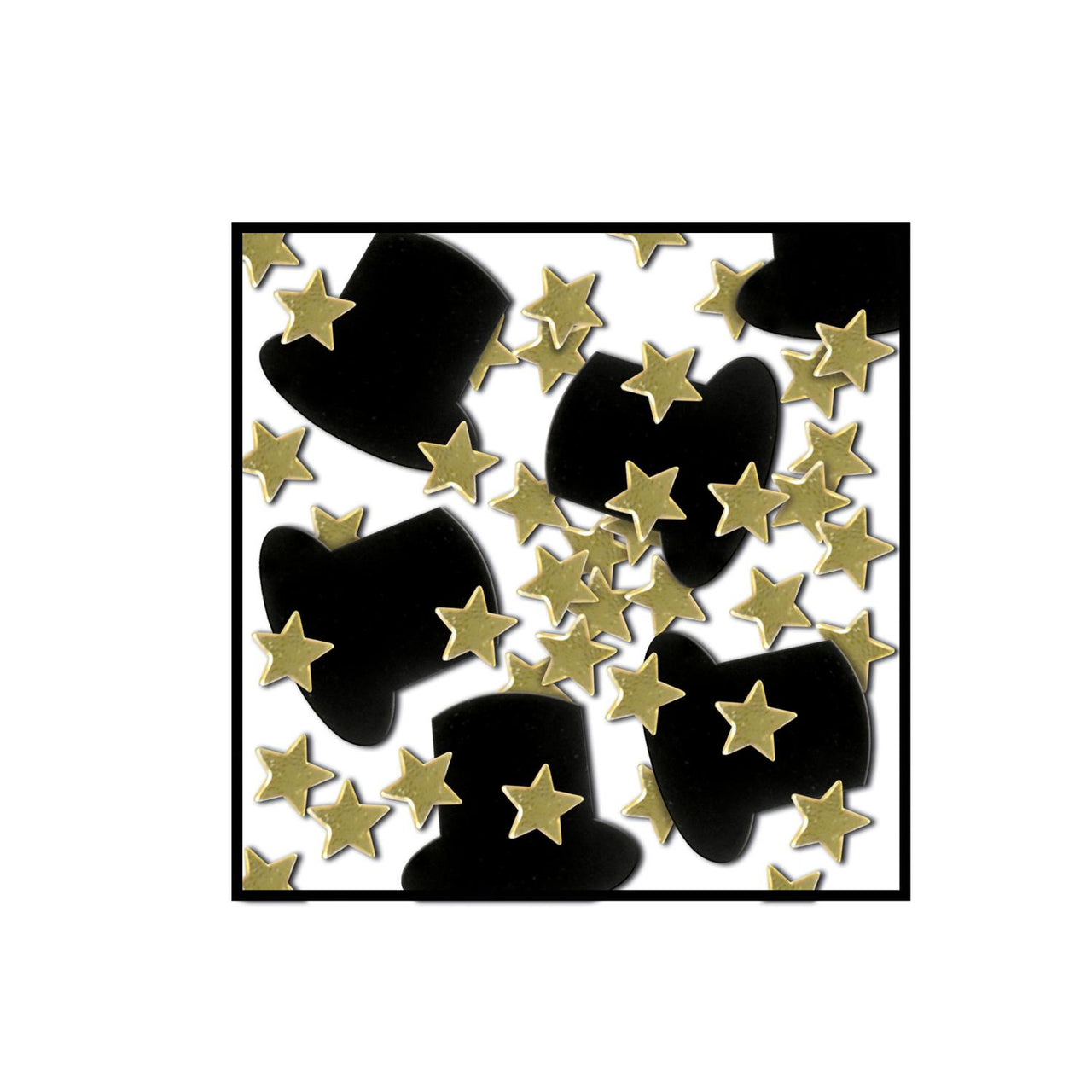 Confetti Top Hats & Mini Stars Party Decoration (1 Oz/Pkg)