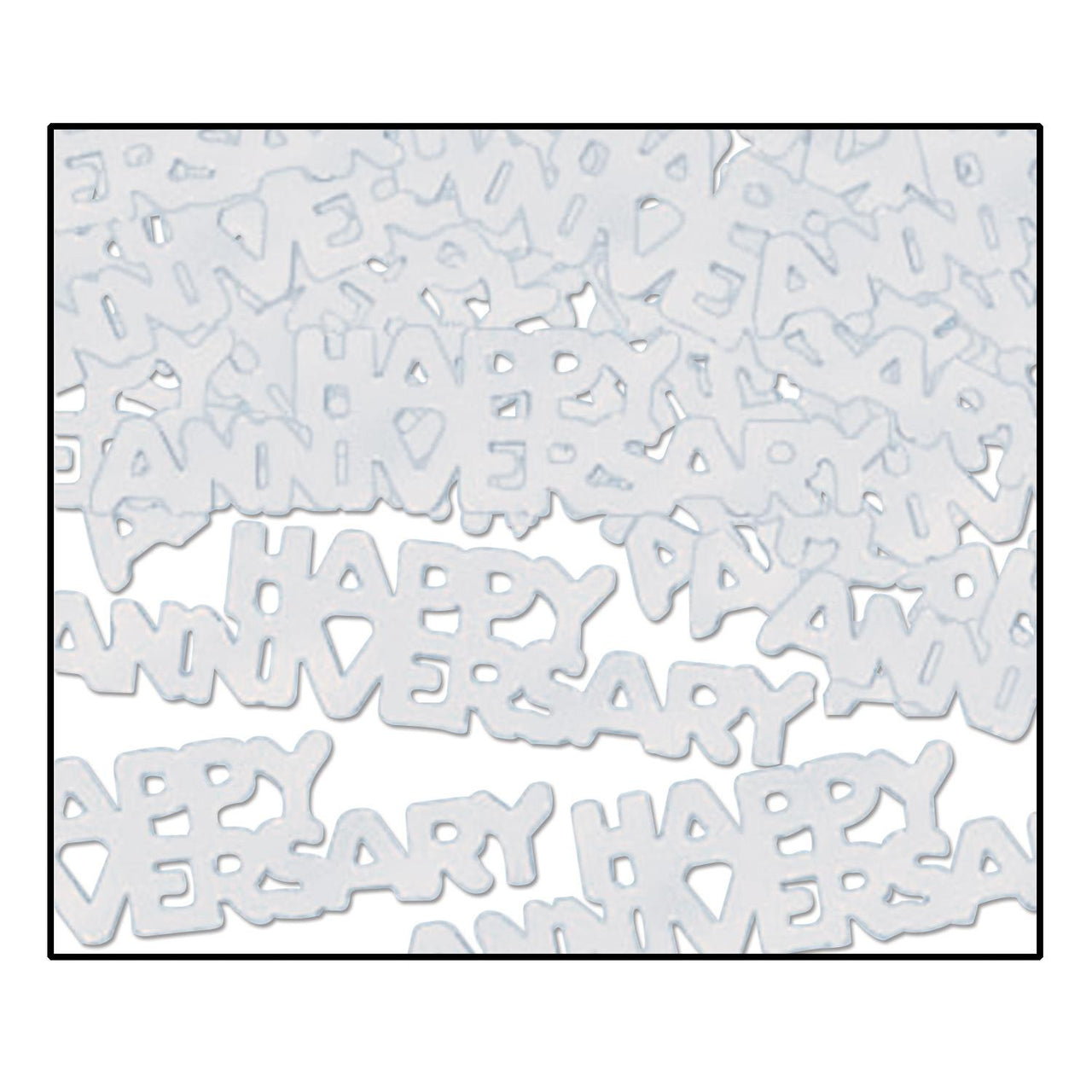 Beistle Happy Anniversary Confetti silver (0.5 Oz/Pkg)