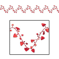 Beistle Valentine's Day Gleam 'N Flex Heart Garland