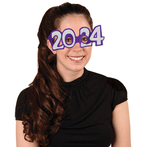 Beistle 2024  Glittered Foil Eyeglasses (50 per Box)