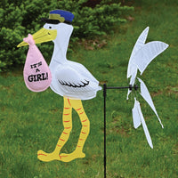 Bulk Baby Shower Stork Wind-Wheel (Case of 6) by Beistle