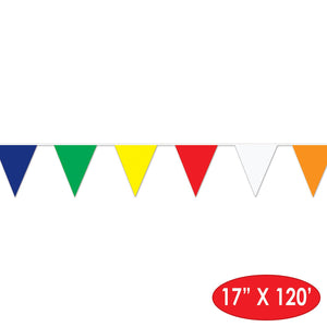 Bulk Racing Outdoor Pennant Banner multi-color (Case of 12) by Beistle
