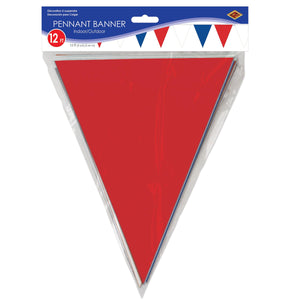 Red, White & Blue Pennant Banner, party supplies, decorations, The Beistle Company, Patriotic, Bulk, Holiday Party Supplies, 4th of July Political and Patriotic, 4th of July Party Decorations, 4th of July Signs/Banners