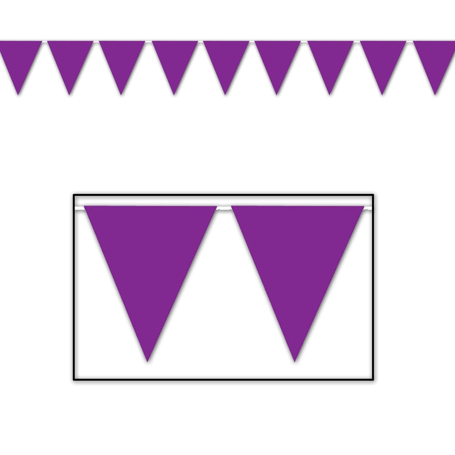 Beistle Purple Party Pennant Banner