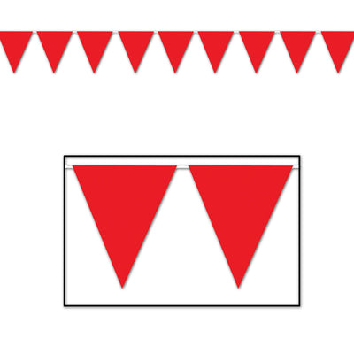Beistle Red Party Pennant Banner