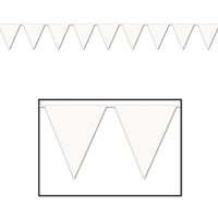 Beistle White Party Pennant Banner