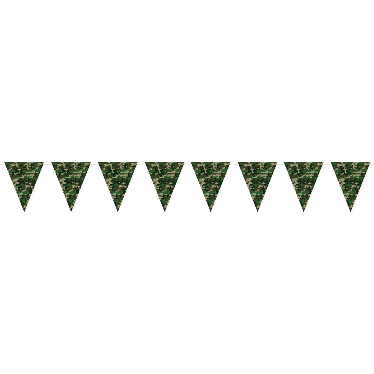 Beistle Camo Pennant Party Banner