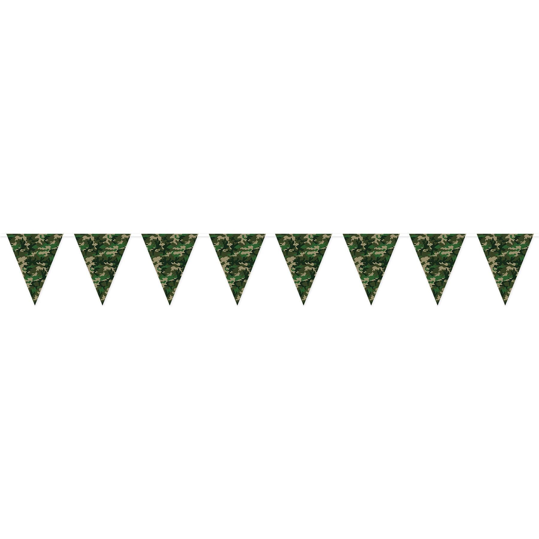 Beistle Camo Pennant Party Banner