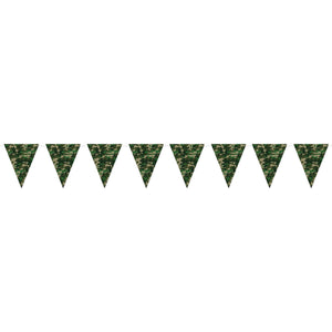 Beistle Camo Pennant Party Banner