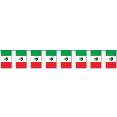 Beistle Fiesta Mexican Flag Pennant Banner