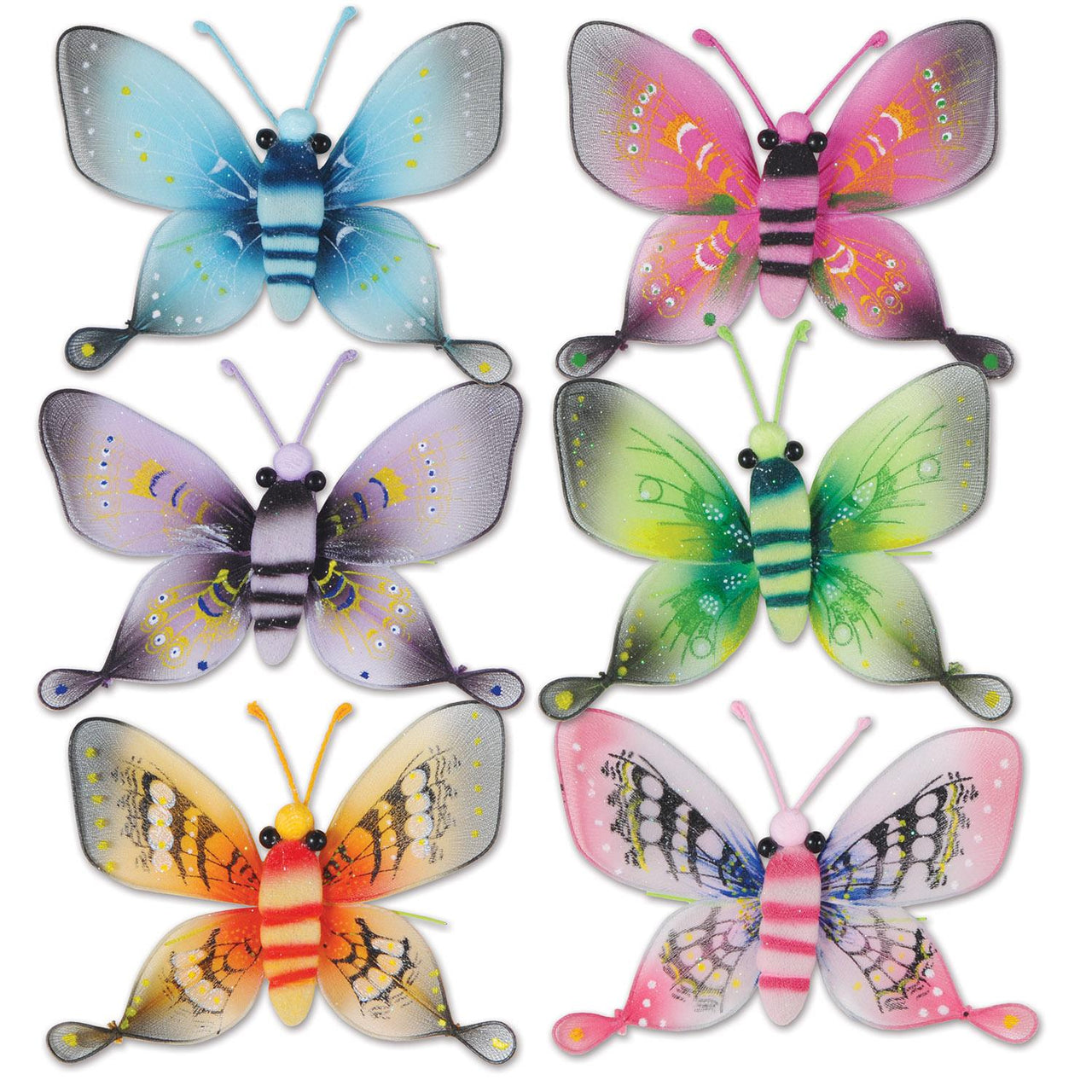 5 Inch- Beistle Majestic Butterfly Party Decoration