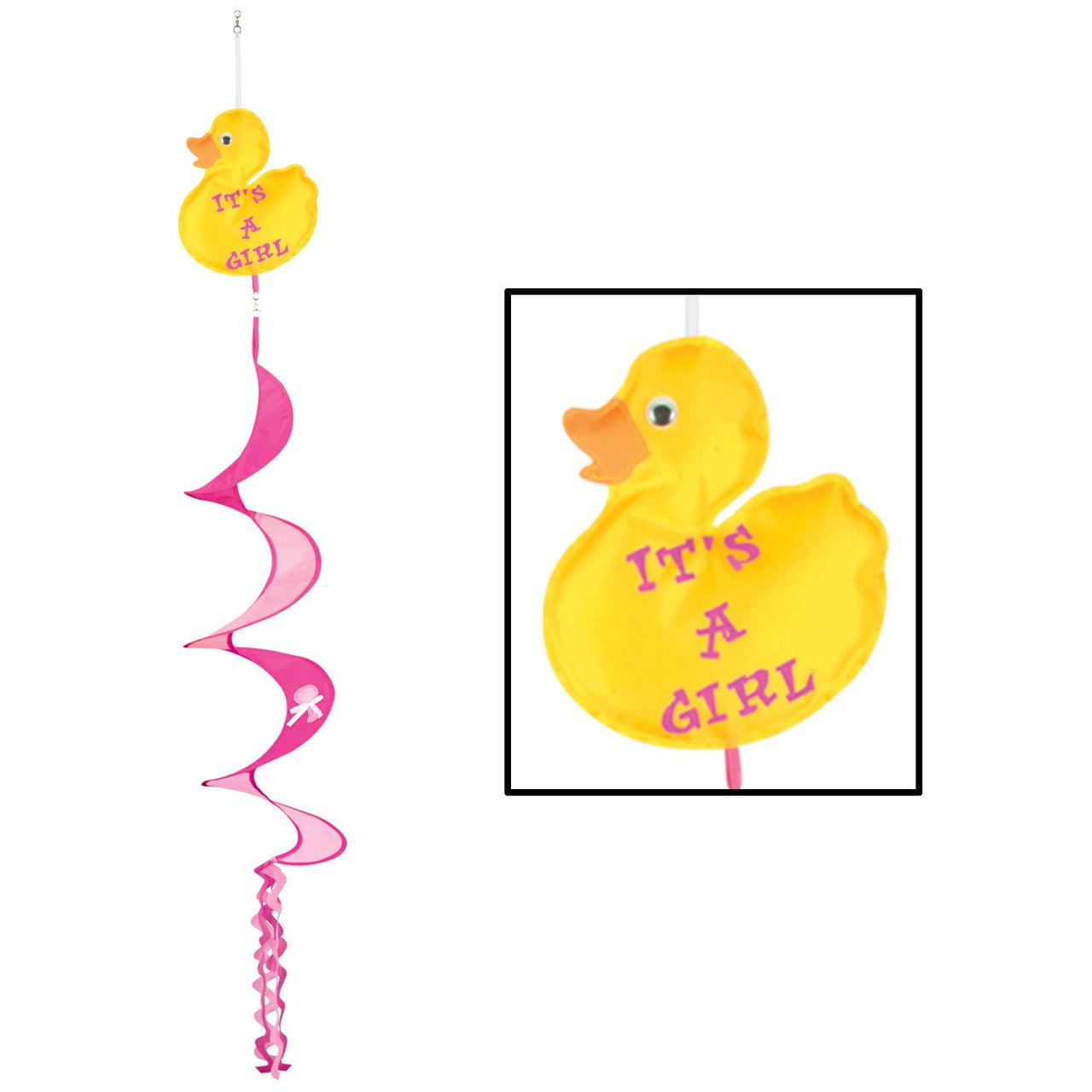 Beistle Just Duckie It's A Girl Wind-Spinner