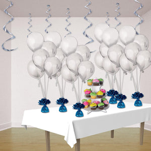 Bulk Metallic Wrapped Balloon Weight blue (Case of 12) by Beistle
