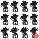 Bulk Metallic Wrapped Balloon Weight black (Case of 12) by Beistle