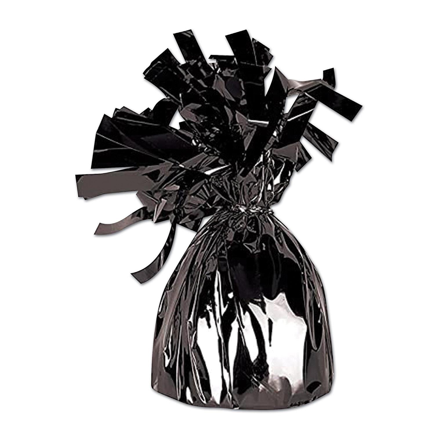 Beistle Metallic Wrapped Party Balloon Weight - black