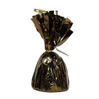 Metallic Wrapped Party Balloon Weight - chocolate brown
