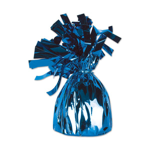 Beistle Metallic Wrapped Party Balloon Weight - blue