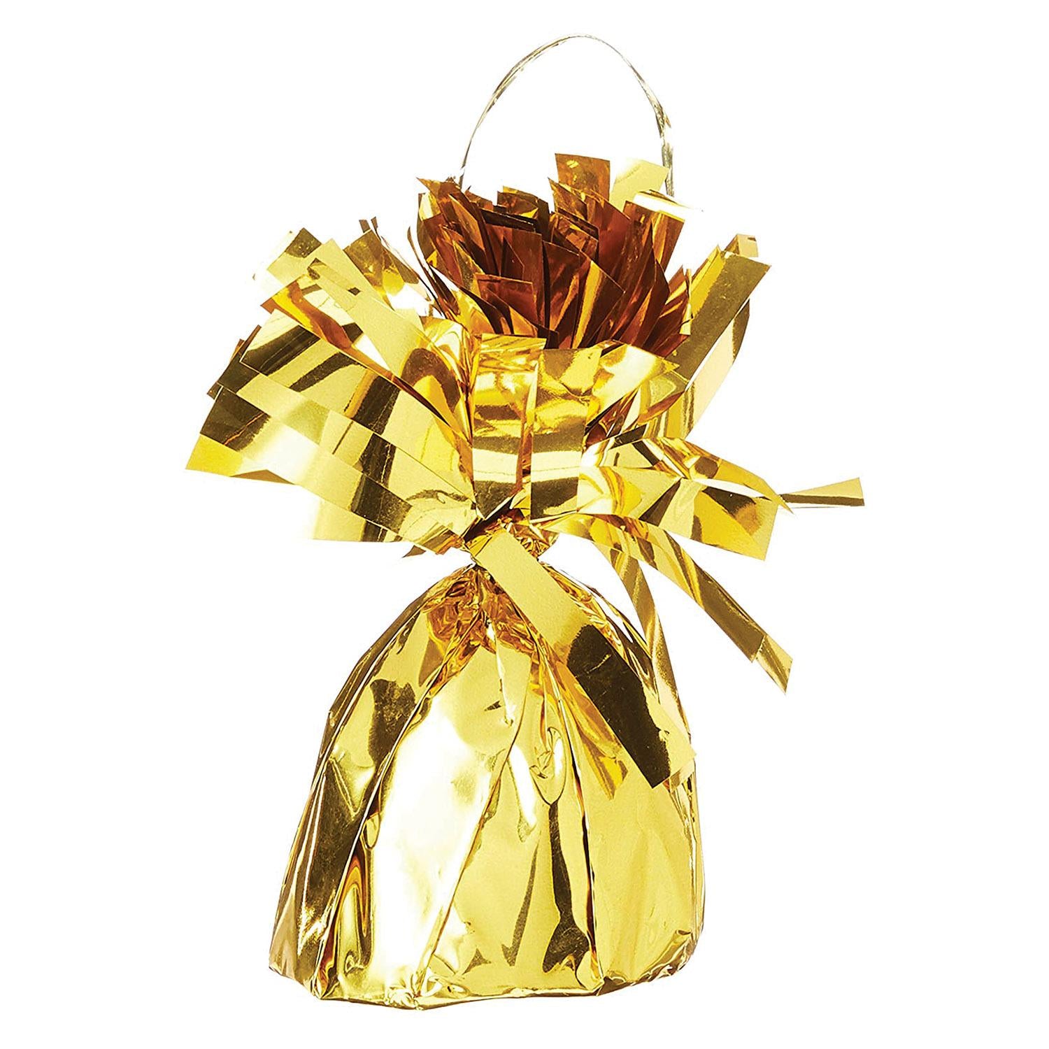 Beistle Metallic Wrapped Party Balloon Weight - gold
