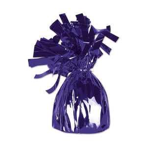 Beistle Metallic Wrapped Party Balloon Weight - purple