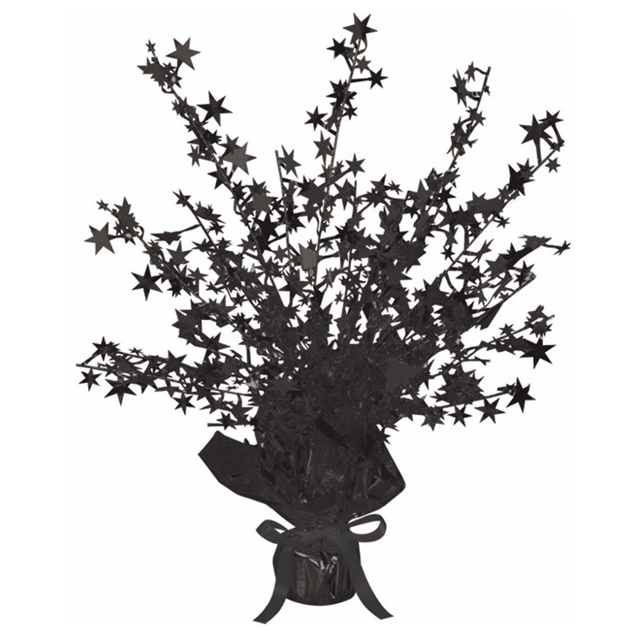 Beistle Star Party Gleam 'N Burst Centerpiece - black