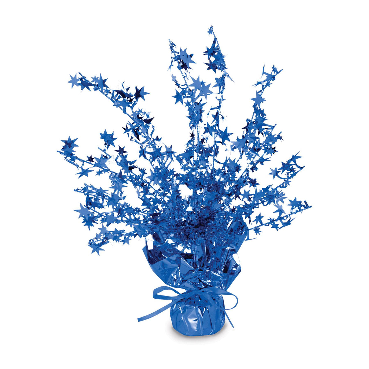 Beistle Star Party Gleam 'N Burst Centerpiece - blue