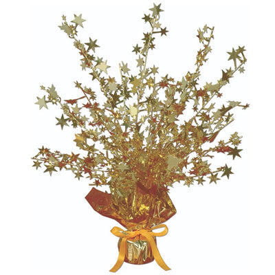 Beistle Star Gleam 'N Burst Party Centerpiece - gold