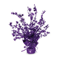 Beistle Star Party Gleam 'N Burst Centerpiece - purple