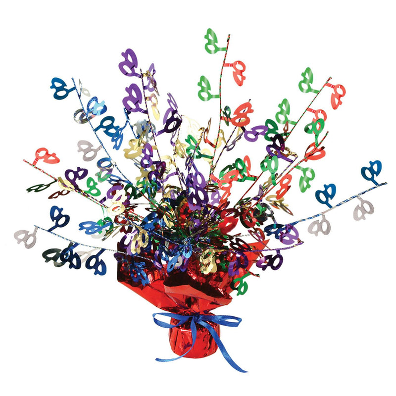 40th Birthday Party Gleam 'N Burst Centerpiece - multi-color