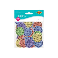 Pirate Party Supplies - Plastic Coins - assorted colors