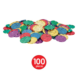 Pirate Party Supplies - Plastic Coins - assorted colors