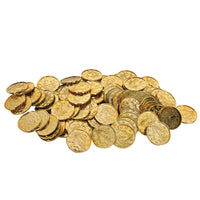 Beistle Plastic Party Coins - gold (100/Pkg)