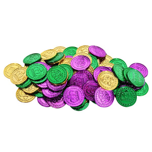 Beistle Mardi Gras Plastic Coins (100/Pkg)