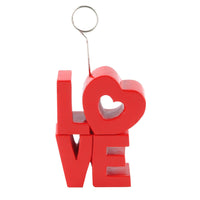 Beistle Valentine's Day Red Love Photo/Balloon Holder