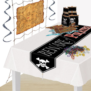 Pirate Party Supplies - Beware of Pirates Table Runner