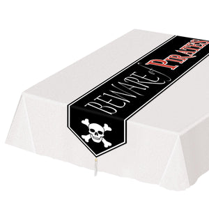 Beistle Printed Beware Of Pirates Paper Party Table Runner