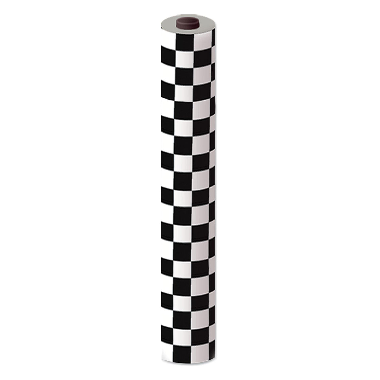 Beistle Black & White Plastic Checkered Party Table Roll