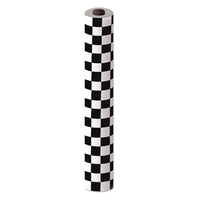 Beistle Black & White Plastic Checkered Party Table Roll