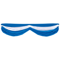 Beistle Oktoberfest Fabric Bunting- Solid Blue and White