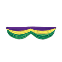 Beistle Mardi Gras Fabric Bunting