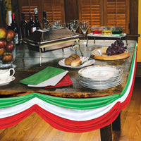 Red, White & Green Fabric Bunting 