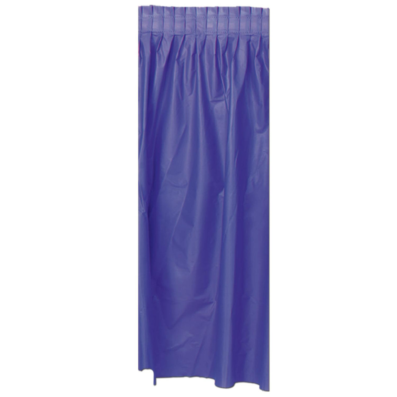 Plastic Party Table Skirt - purple - self-adhesive