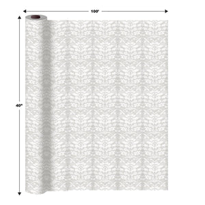 Masterpiece Plastic Lace Table Roll - white