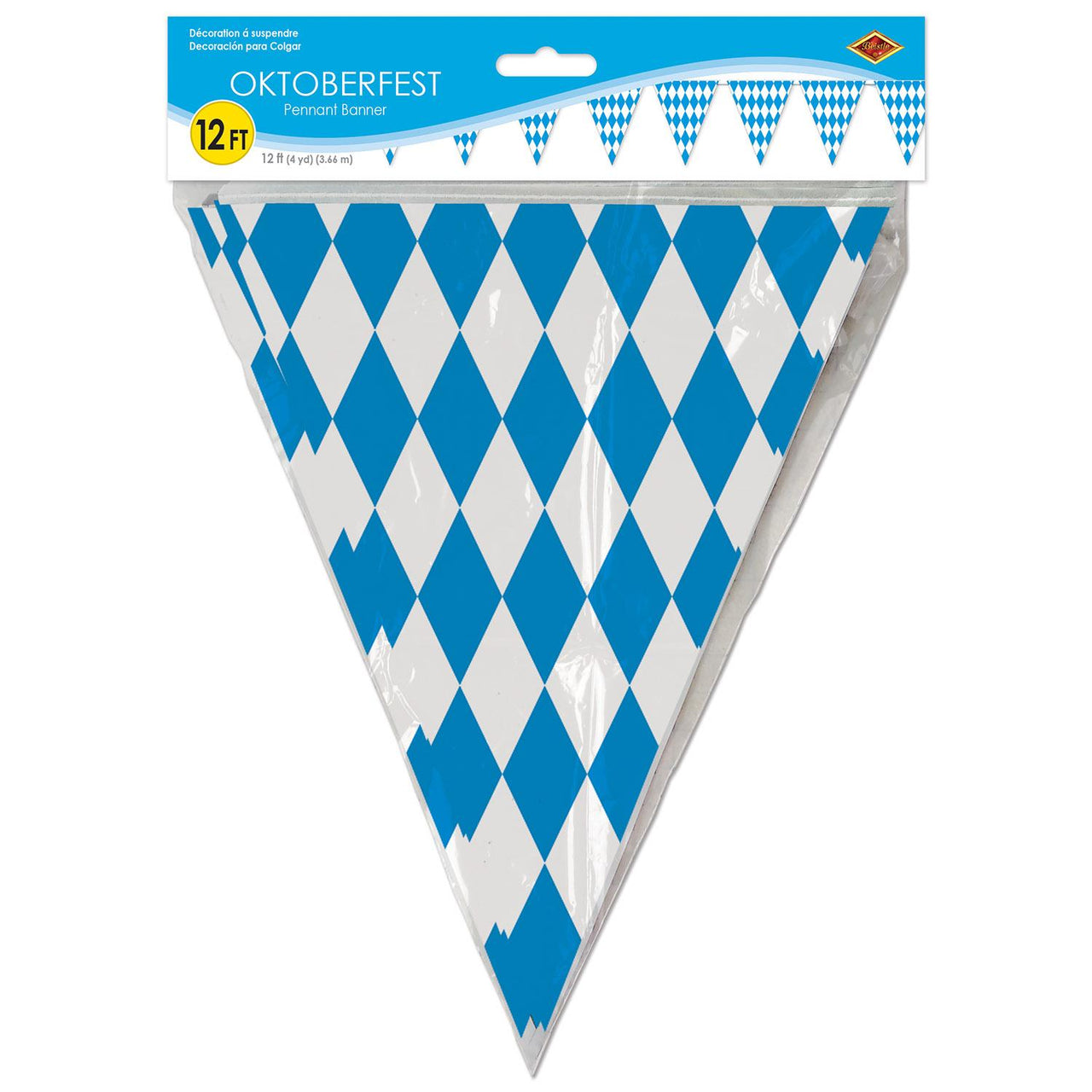 Bulk Oktoberfest Party Pennant Banner (Case of 12) by Beistle