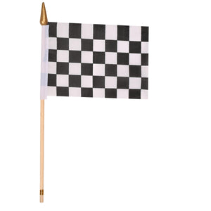 Beistle 4 inch x 6 inch Checkered Party Flag - Fabric
