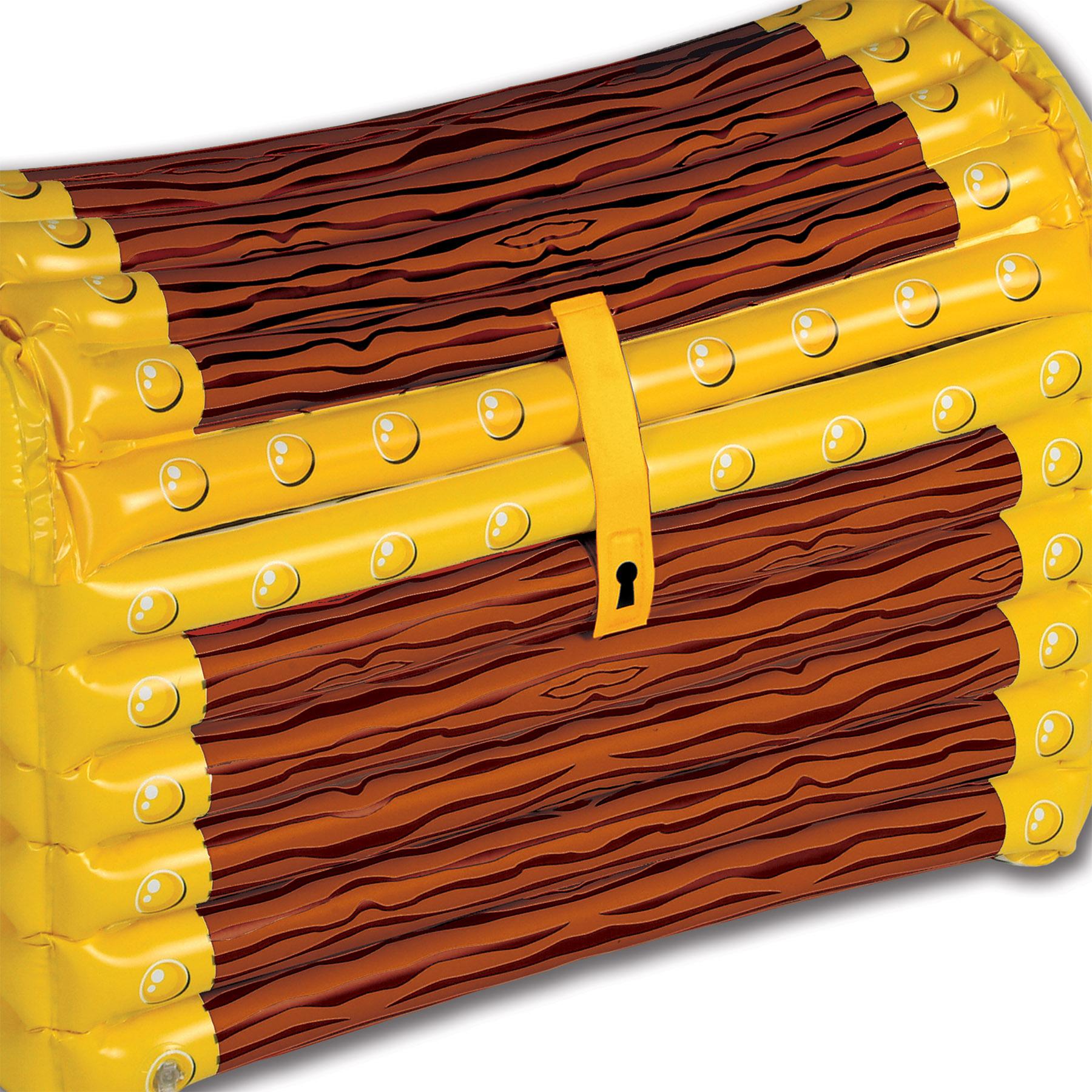 Inflatable Treasure Chest Cooler (holds apprx 48 12-Oz cans)