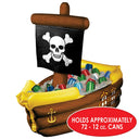 Bulk Inflatable Pirate Ship Cooler holds apprx 72 12-Oz cans by Beistle