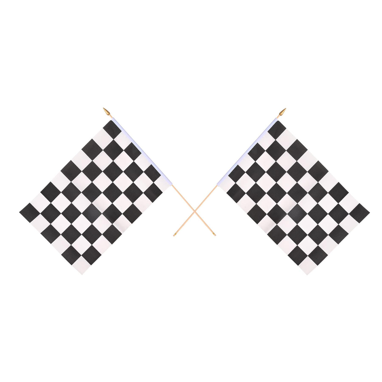 Racing Flag - Rayon - with 22'' plastic spear-tipped stick